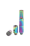 Ooze Slim Twist Pro Wax Atomizer Tank in Rainbow variant, Quartz material, for concentrates