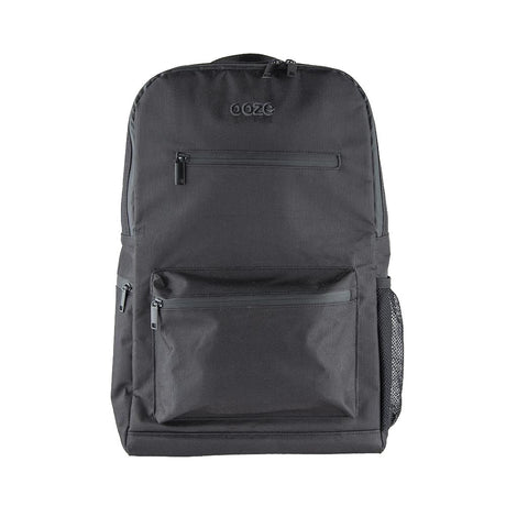 Ooze Smell Proof Backpack front view, compact design with secure zipped compartments