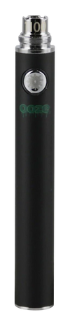 Ooze Standard 1100mAh 510 Threaded Battery - Black, Front View, for Vaporizers