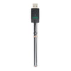 Ooze Twist Slim 510 Battery 2.0 with Charger in Chrome, 320mAh - Front View