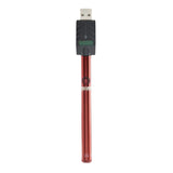 Ooze Twist Slim 510 Red Battery with USB Charger, 320mAh, front view on white background