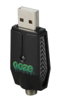 Ooze USB Smart Charger for Vape Batteries, 510 Thread, Front View on Seamless White