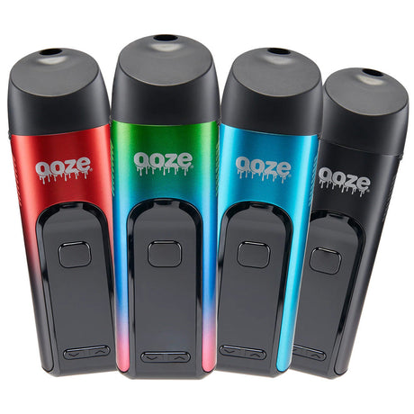 Ooze Verge Dry Herb Vaporizers in assorted colors, 2500mAh, front view on white background