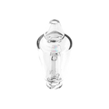 Glass e-rig bubbler with a dome percolator and an opal marble topper, made to work with Puffco Pivot vapes