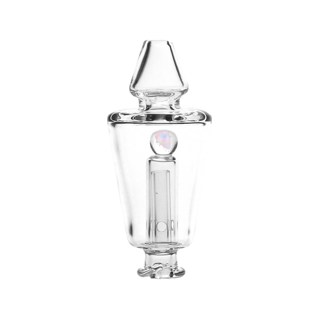 Opal marble bubbler attachment for the Puffco Pivot, 3 inch borosilicate glass with a dome percolator