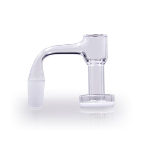 Opaque Bottom Full Weld Terp Slurper, 90 degree 14mm Male, Front View - The Stash Shack