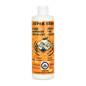 Orange Chronic Super Hero 16oz bottle of daily use cleaner for glass and quartz
