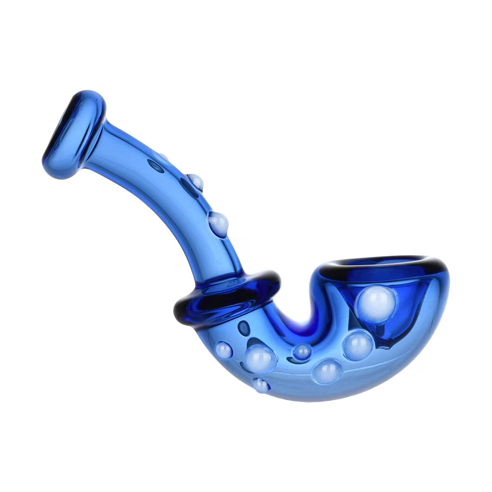 Orb Parade Mini Glass Sherlock Pipe | 3.5" | Assorted Colors | 4ct Bundle