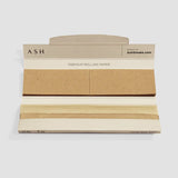 Ash Organic King Size Rolling Papers, 3 Pack, Brown, Portable Design, Front View