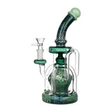 Otherworldly Connection Recycler Water Pipe, 10-inch, 14mm Female, with Borosilicate Glass Design