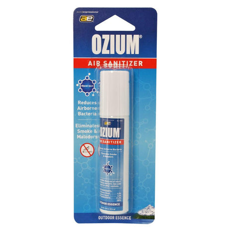 Ozium 0.8oz Air Sanitizer Outdoor Essence in Packaging Front View