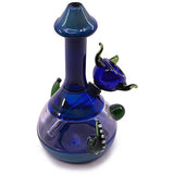 8" Mushroom Art Glass Bubbler