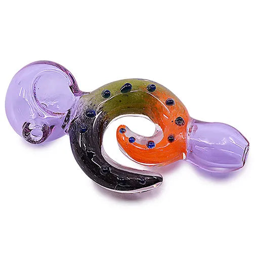 4" Round Tentacles Glass Hand Pipe