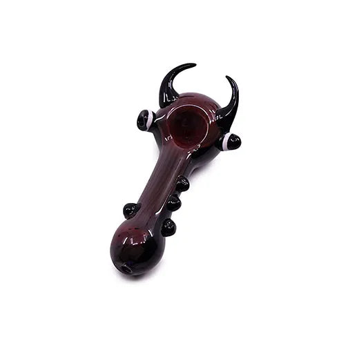 4" Double Horn Glass Hand Pipe