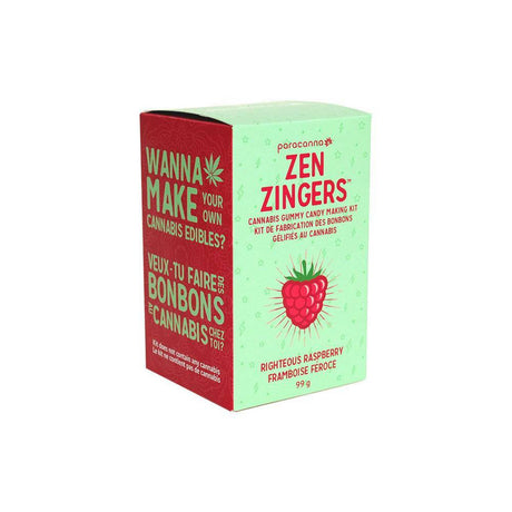 Paracanna Zen Zingers Gummy Candy Kit - Righteous Raspberry Flavor - Front View