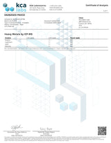 Certificate of Analysis for PAX ERA D8 Pods showing test results for heavy metals