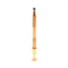 The Stash Shack Gold Pearl Grabber Tool for Concentrates, Front View on Seamless White Background