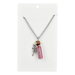 Pewter Pendant Glitter Bottle Necklace | 11.5"