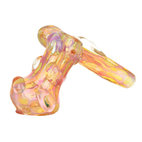 Phantasm Fumed Sidecar Bubbler, 4.75" Borosilicate Glass, Angled Side View