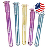 Phoenix Rising 14mm Metallic Diffused Downstems in various colors with American flag icon