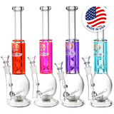 Phoenix Rising Blacklight Glycerin Water Pipes in various colors with borosilicate glass