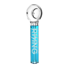 Phoenix Rising Glycerin Spoon Pipe, USA-Made, Borosilicate Glass, Front View