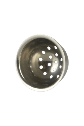 PieceMaker Stainless Steel Bowl Replacement for Dry Herbs, Top View on White Background