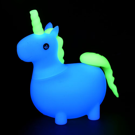 PieceMaker UniKorn Silicone Water Pipe | 6" | Hikea Glow in the Dark