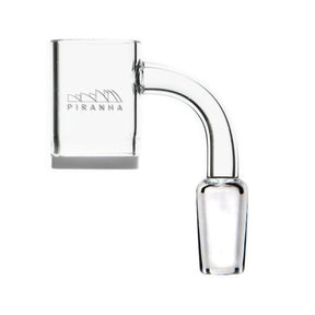 Piranha Quartz Banger Nail with Flat Top Opaque Bottom for Dab Rigs - Side View
