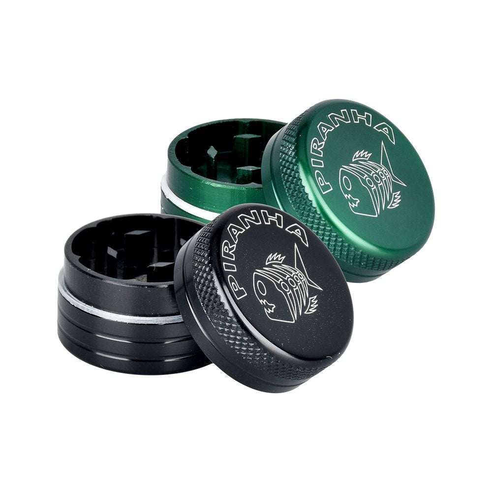 Piranha RETRO Aluminum Grinder | 2pc | 1.2"