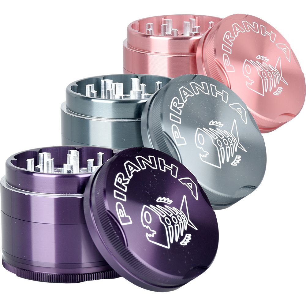 Piranha RETRO Aluminum Grinder | 4pc | 2"