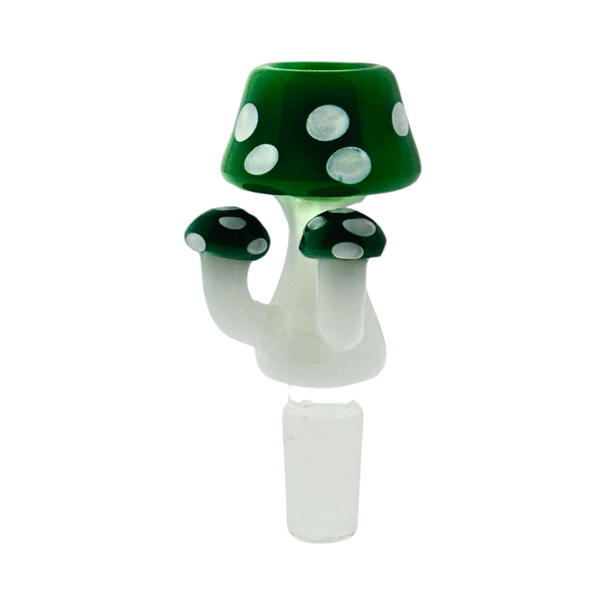 MAV Glass 14mm MUSHROOM Bowl in Borosilicate Colored Glass, Front View on White Background