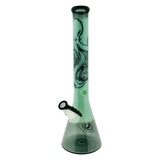 18" MAV Glass Kraken 2 Tone Sleeve Beaker Bong with Borosilicate Glass, Front View