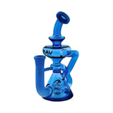 MAV Glass Ventura Recycler 2 Tone Dab Rig in Blue Lavender, 7 Inches with Bent Neck