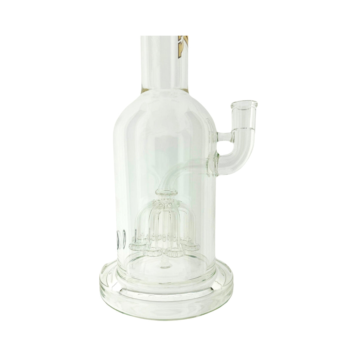 MAV Glass 14" 8 Shower OCTOPERC Bong with Borosilicate Glass, Side View on White Background