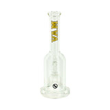 MAV Glass Octoperc Beast 14" shower perc bong, rear view with reversed gold MAV lettering and base decal