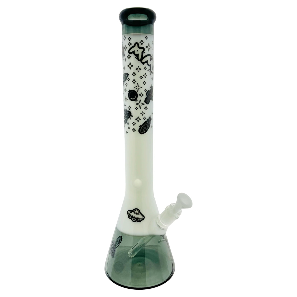MAV Glass 18" Glow-in-the-Dark Beaker Bong | 9mm Thick, 5" Downstem