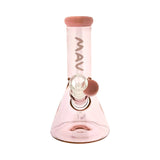 MAV Glass 7" 2 Tone Mini Beaker Bong with 14mm Bowl - Front View on White Background