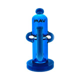 MAV Glass 2-Tone Double Uptake Pillbox Rig with Showerhead Perc, Front View on White Background