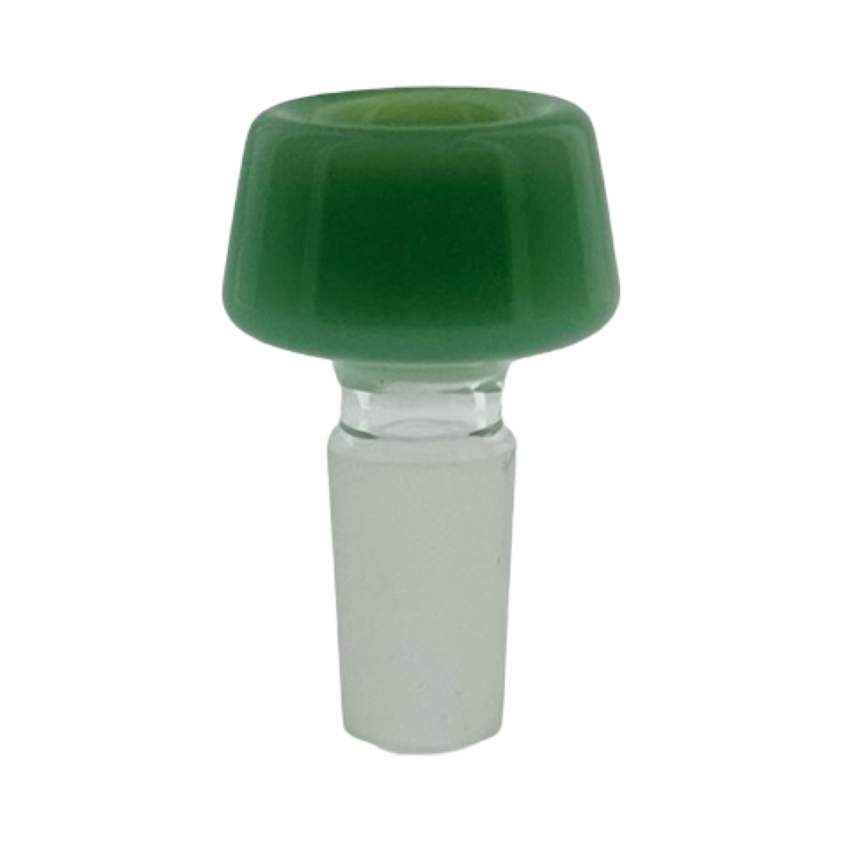 MAV Glass 7 Hole Pro Bowl 14mm in Green - Front View on Seamless White Background