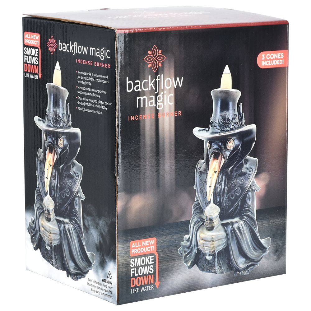 Plague Doctor Backflow Cone Incense Burner | 7"