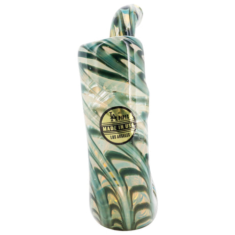 LA Pipes Pocket Sherlock Pipe in Fumed Color Changing Glass - Front View