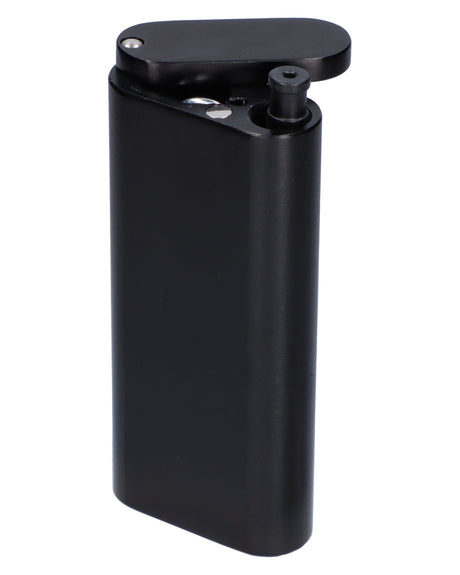 Valiant Distribution Pocket-Sized Dugout with One-Hitter in Black, Portable Design, Front View