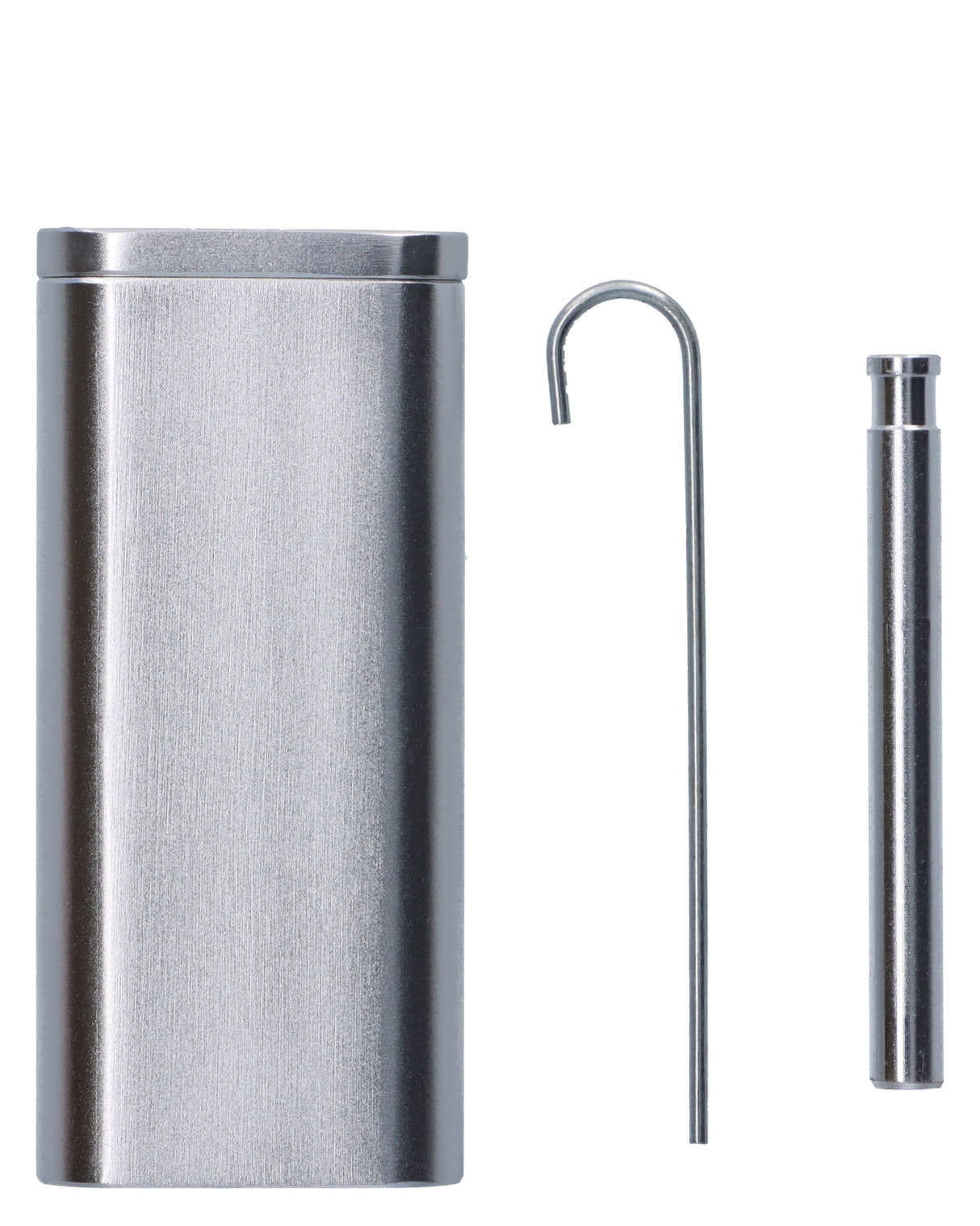 Valiant Distribution Pocket-sized Silver Dugout with One-Hitter, Metal, Portable Design