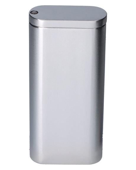 Silver 4" Valiant Distribution Pocket-Sized Dugout with One-Hitter, Front View