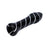 Black Striped Borosilicate Glass Chillum Pipe by Valiant Distribution - Portable 3.25" One-Hitter