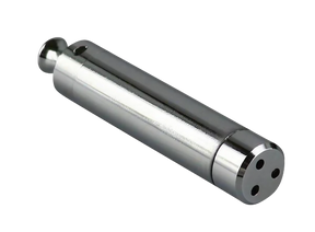 Stainless Steel Portable Hand Pipe for Dry Herbs, Chillum Design, 2.5" Diameter - Side View