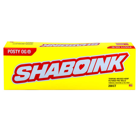 Post Malone Shaboink Hemp Cigarettes Carton - 200ct CBD Hemp Rolls Front View