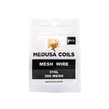 Medusa Customs Pre-Built Coils 5-Pack, 316L 300 Mesh Wire, front view on white background