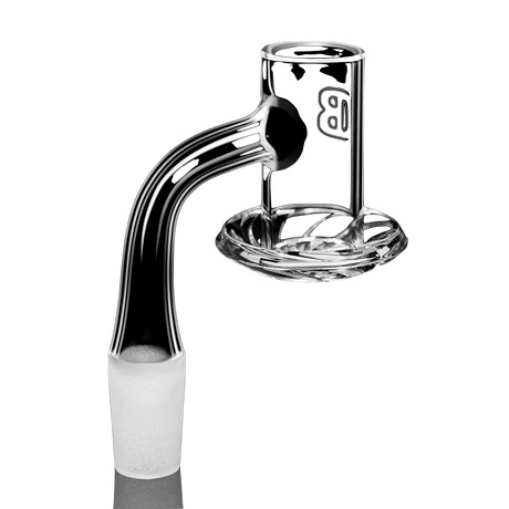 DANK BANGER Quartz Centrifuge Banger with Beveled Edge, 14mm 90° Angle, Isolated on White